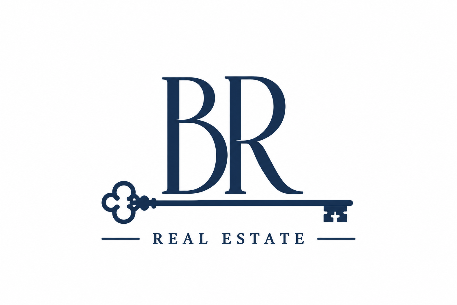 Brannon Realty BR monogram with key